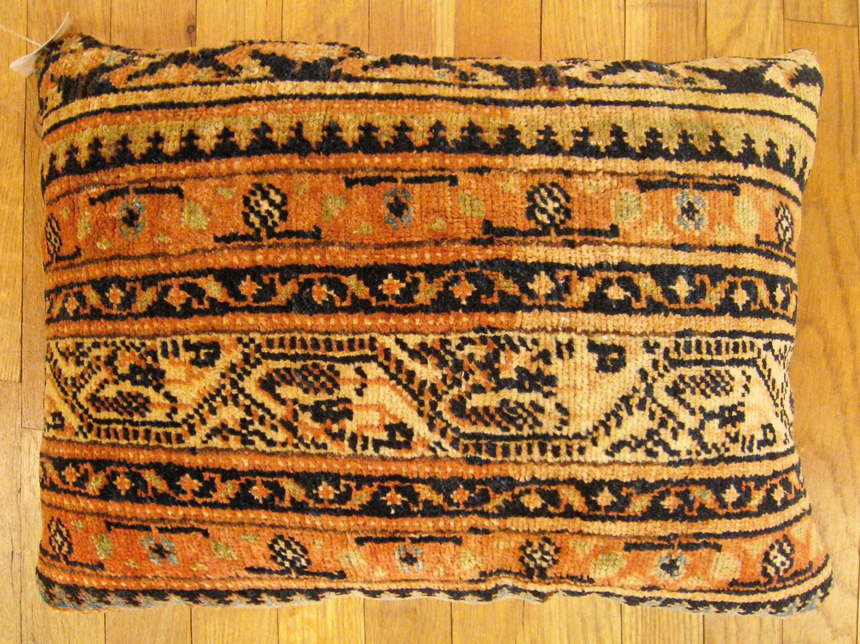 Antike persische Saraband-Teppich-Kissen; Größe 1'8