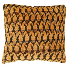 Decorative Antique Persian Saraband Carpet Pillow with A Paisley Design Allover