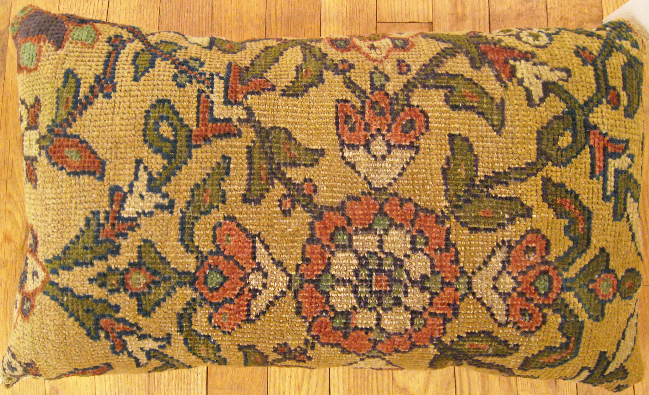 Coussin de tapis persan antique Sultanabad ; taille 2'0