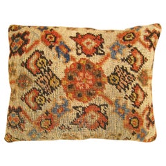Dekoratives antikes persisches Sultanabad-Kissen mit floralen und geometrischen Abstraktionen