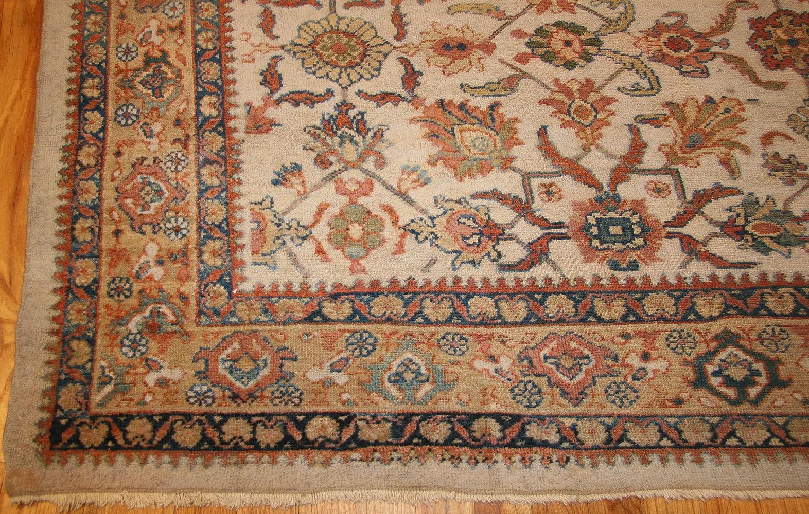 Wool Antique Persian Sultanabad Rug. 8 ft 7 in x 11 ft 7 in For Sale