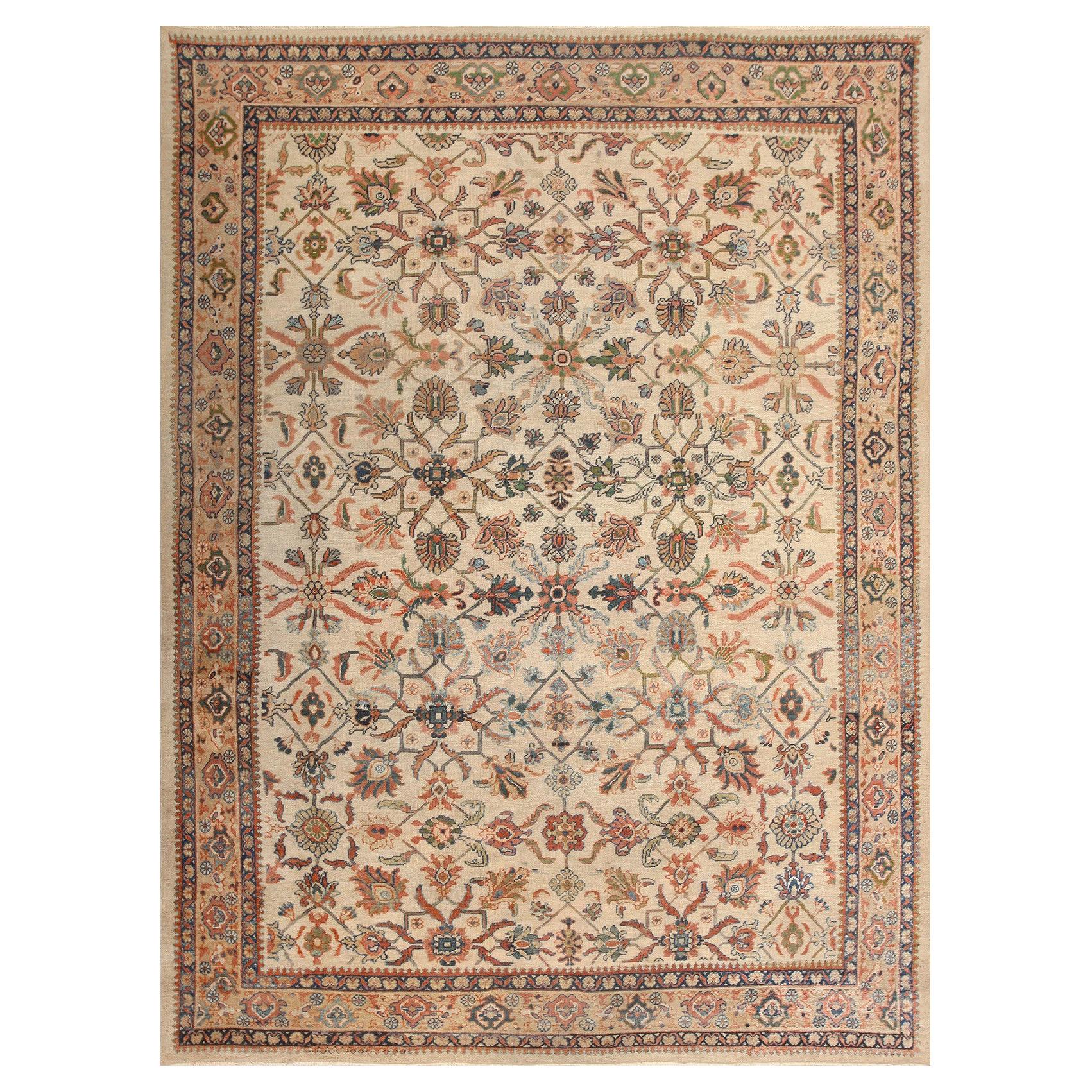 Antiker persischer Sultanabad-Teppich aus Sultanabad. 8 ft 7 in x 11 ft 7 in