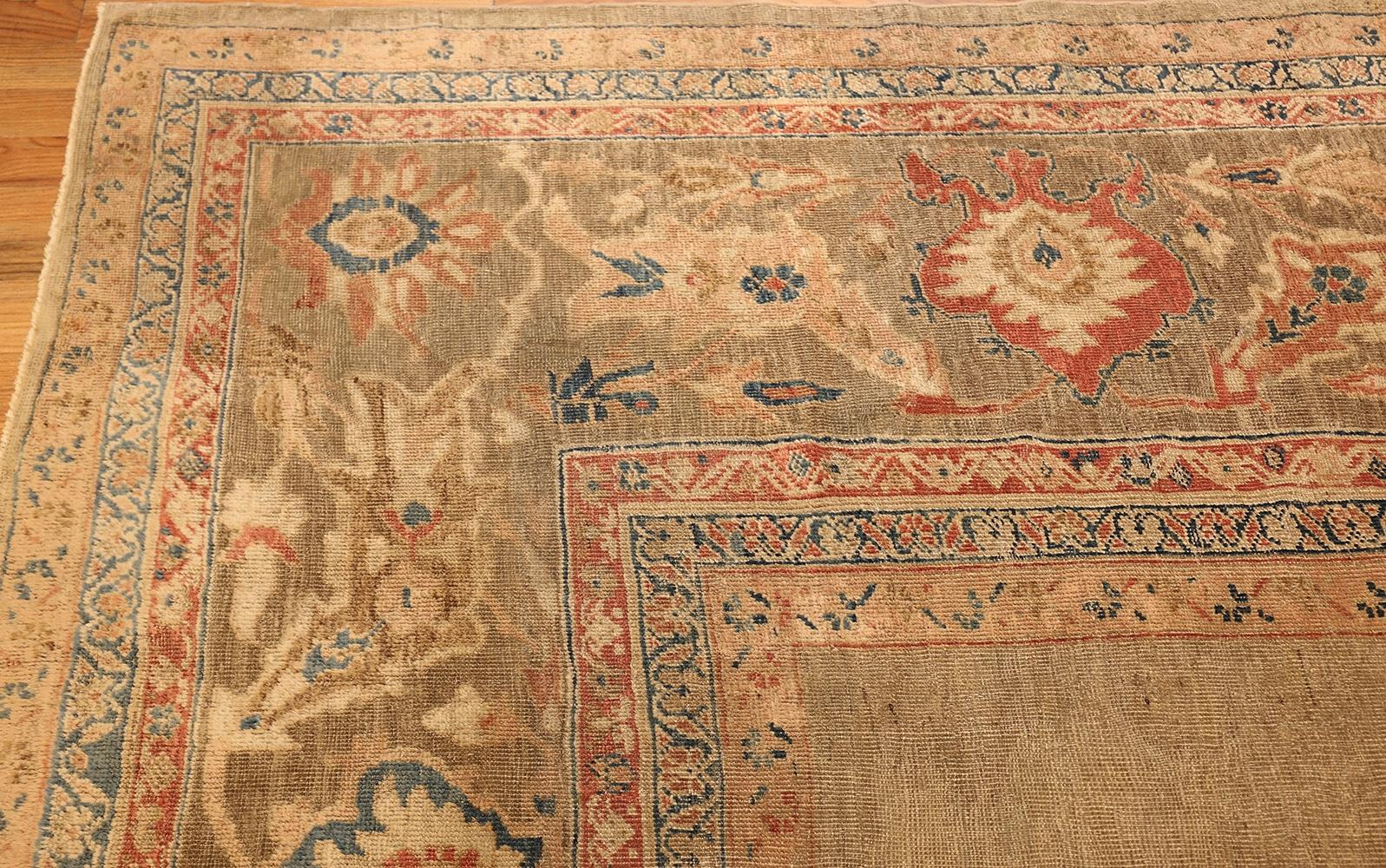 Hand-Knotted Antique Persian Sultanabad Rug.  13 ft 8 in x 16 ft 2 in For Sale