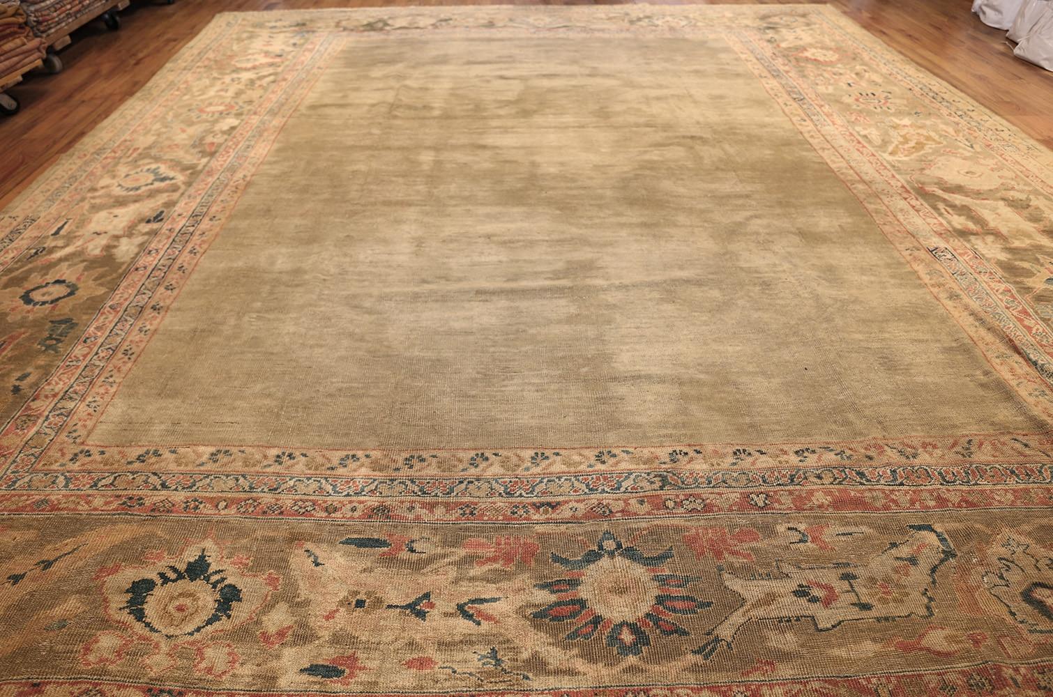 Wool Antique Persian Sultanabad Rug.  13 ft 8 in x 16 ft 2 in For Sale