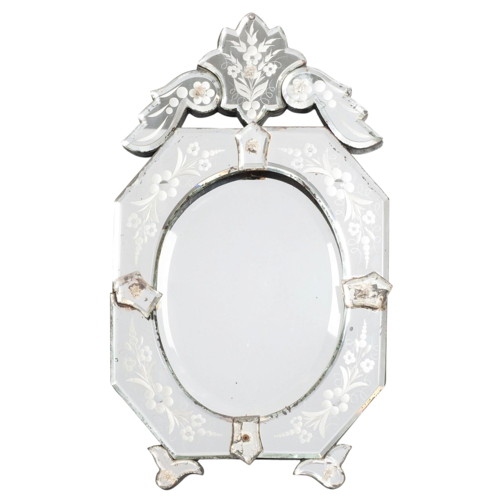 Decorative Italian 1920's Antique Venetian Mirror