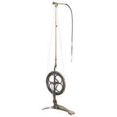 Trapano da dentista decorativo antico vittoriano del 1890 James Beall Morrison Treadle