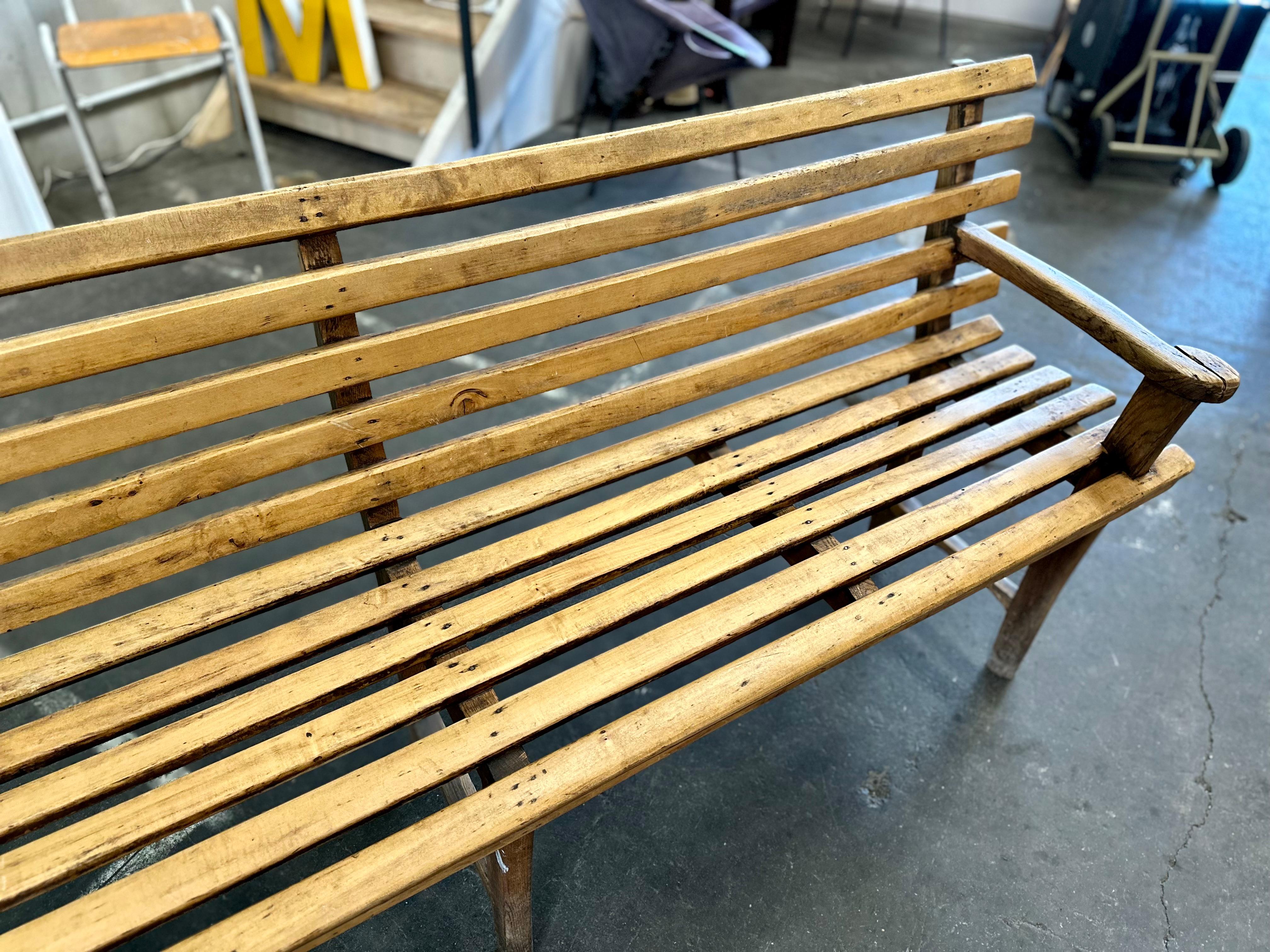 Wood decorative antique wooden bench