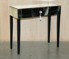 Decorative Art Deco Style Mirrored Dressing Table or Desk Which Is Part of Suite