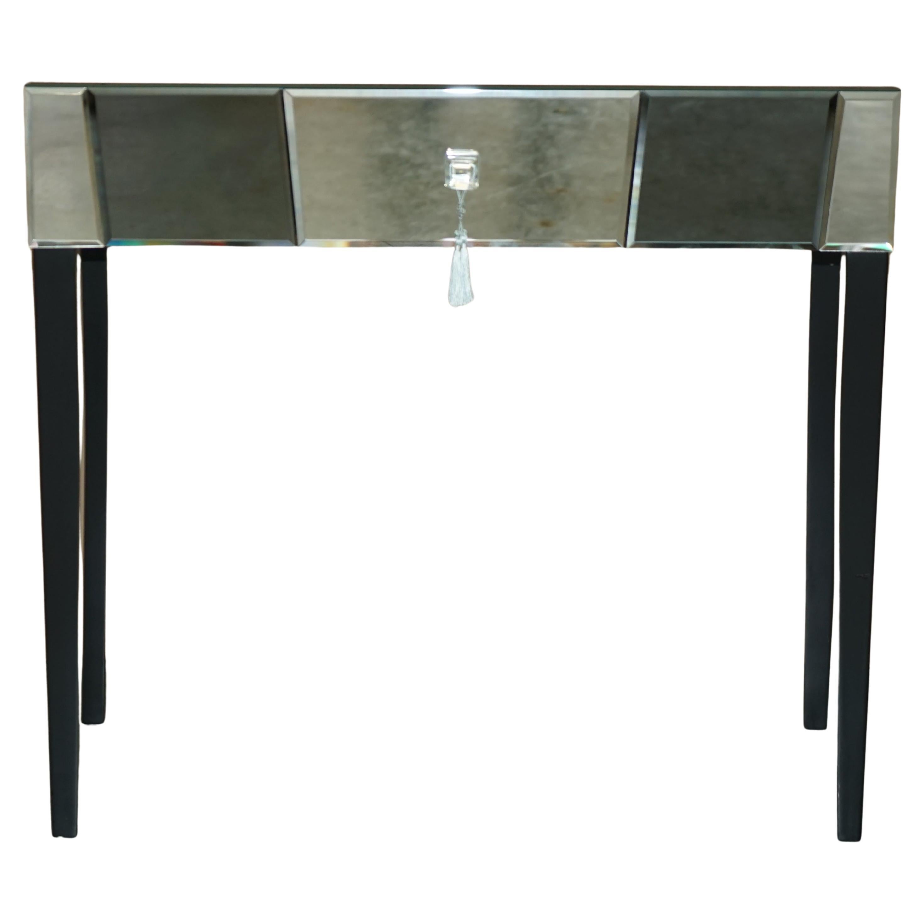 Decorative Art Deco Style Mirrored Dressing Table or Desk Which Is Part of Suite