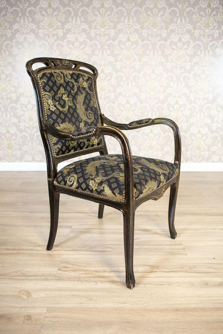 Art nouveau Fauteuil décoratif Art Nouveau en chêne du 20ème siècle en vente