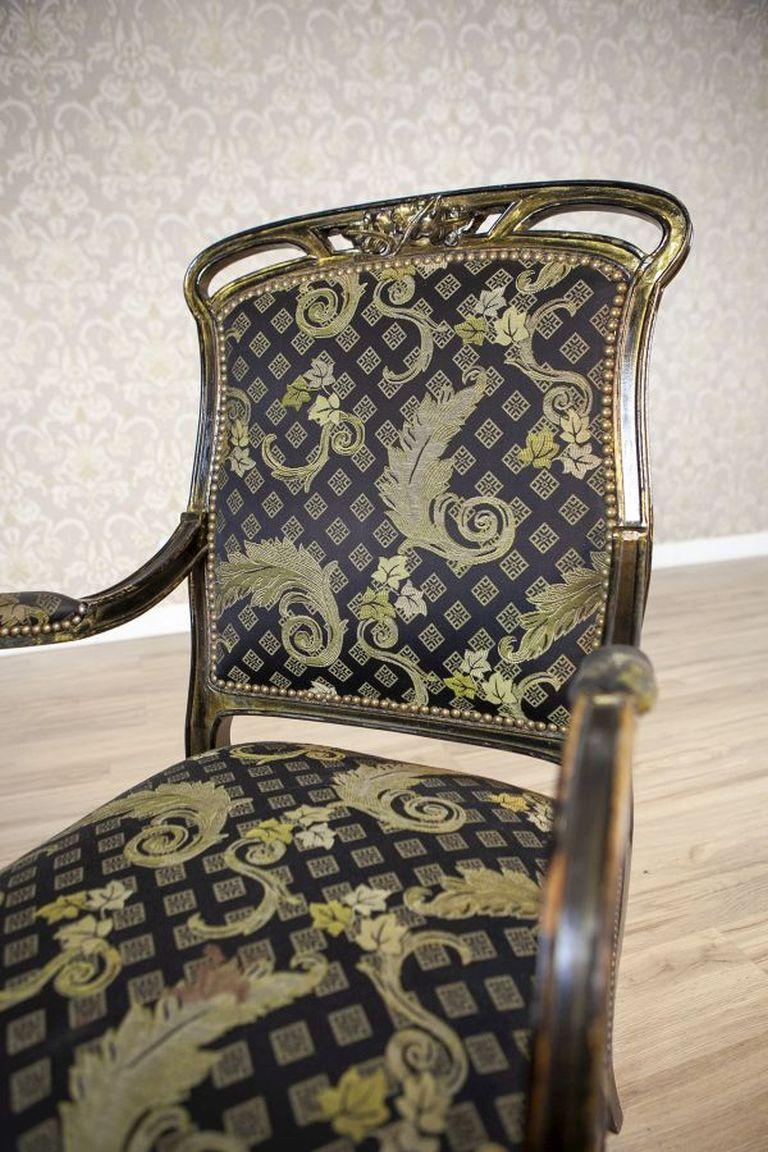 20ième siècle Fauteuil décoratif Art Nouveau en chêne du 20ème siècle en vente