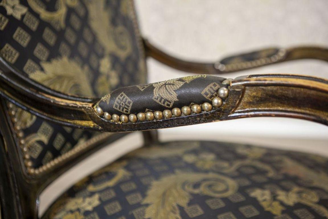 Fauteuil décoratif Art Nouveau en chêne du 20ème siècle en vente 1