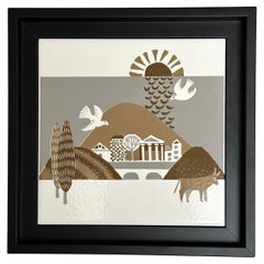 Decorative Art Tile, Roger Capron for Marazzi, Italy c. 1980