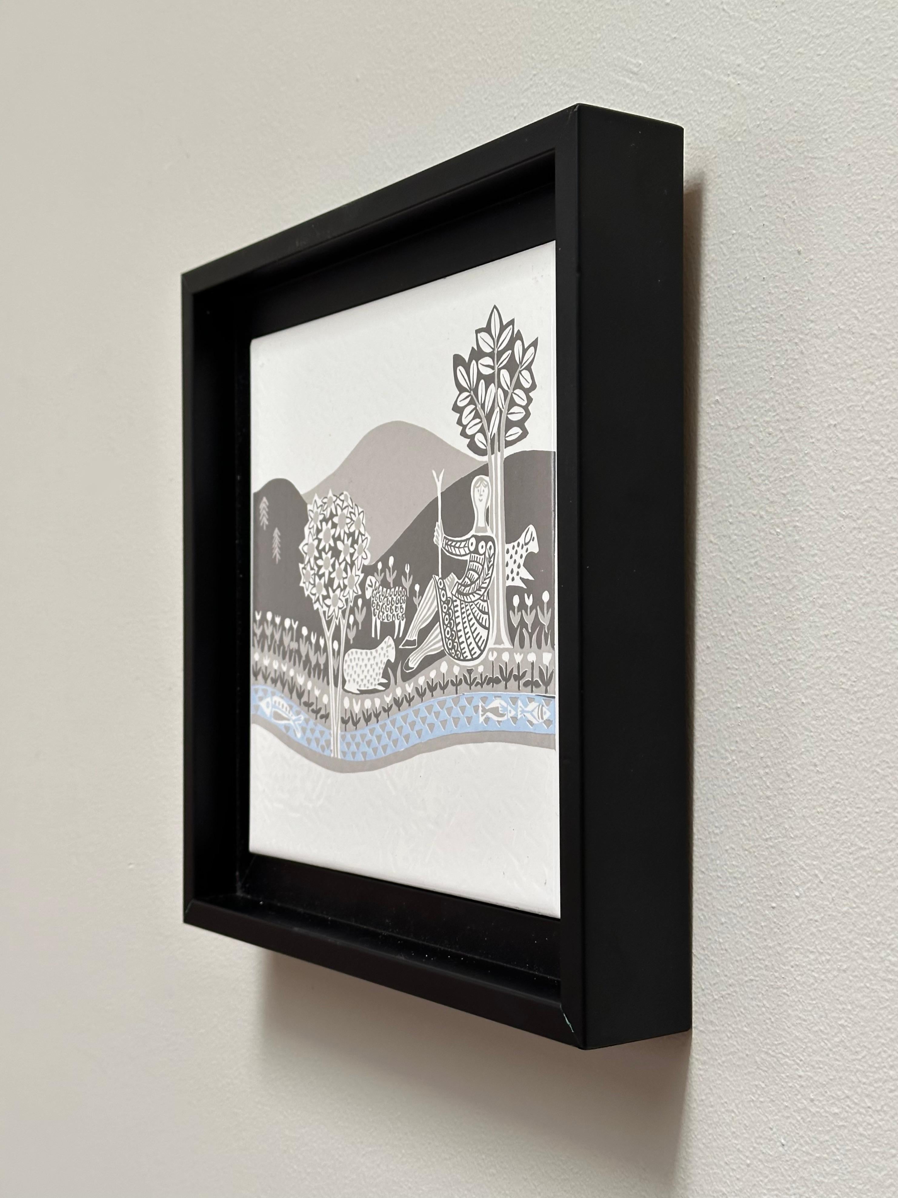 Smaltato Piastrella Art Decor, Roger Capron per Marazzi, Italia, C.C. 1980 in vendita