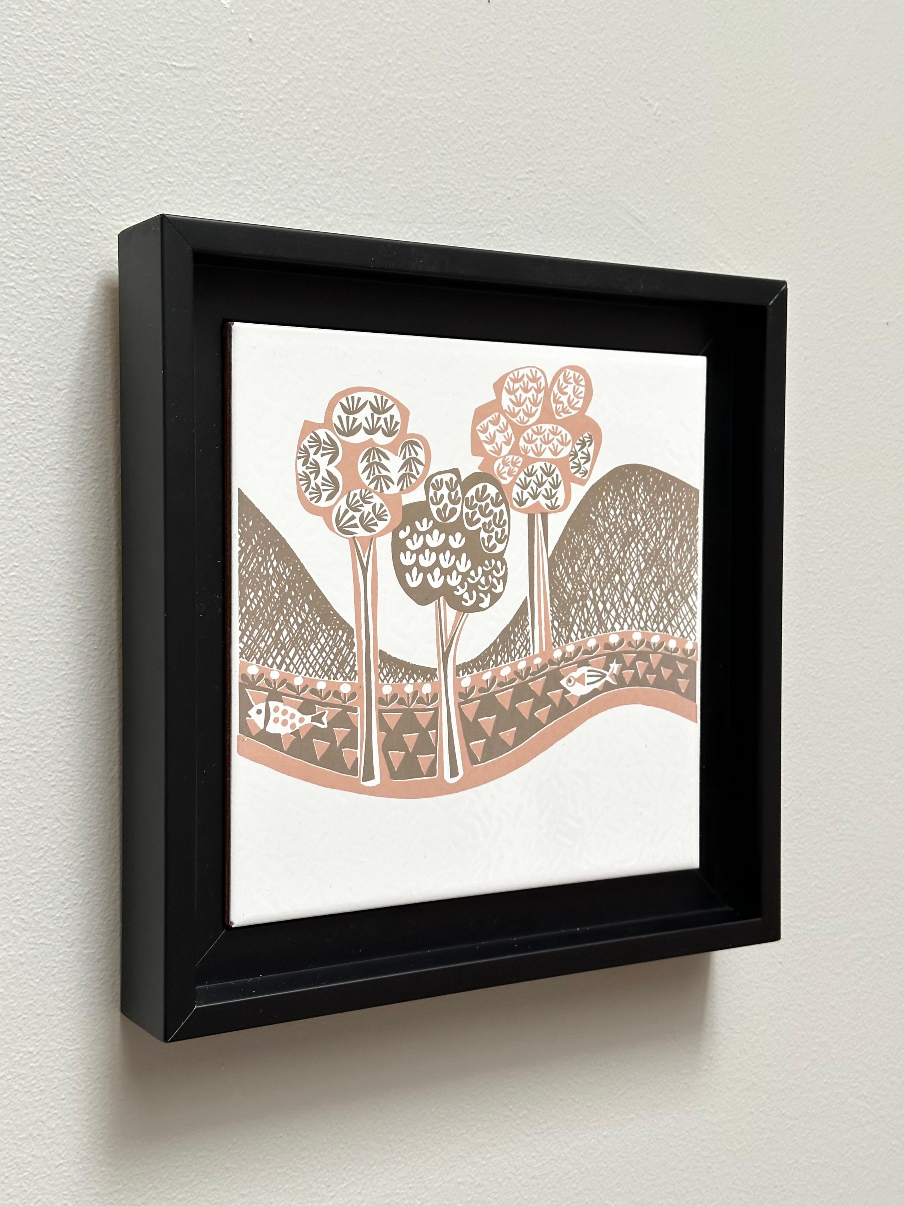 Glazed Decorative Art Tile, Roger Capron for Marazzi, Italy c. 1980 For Sale
