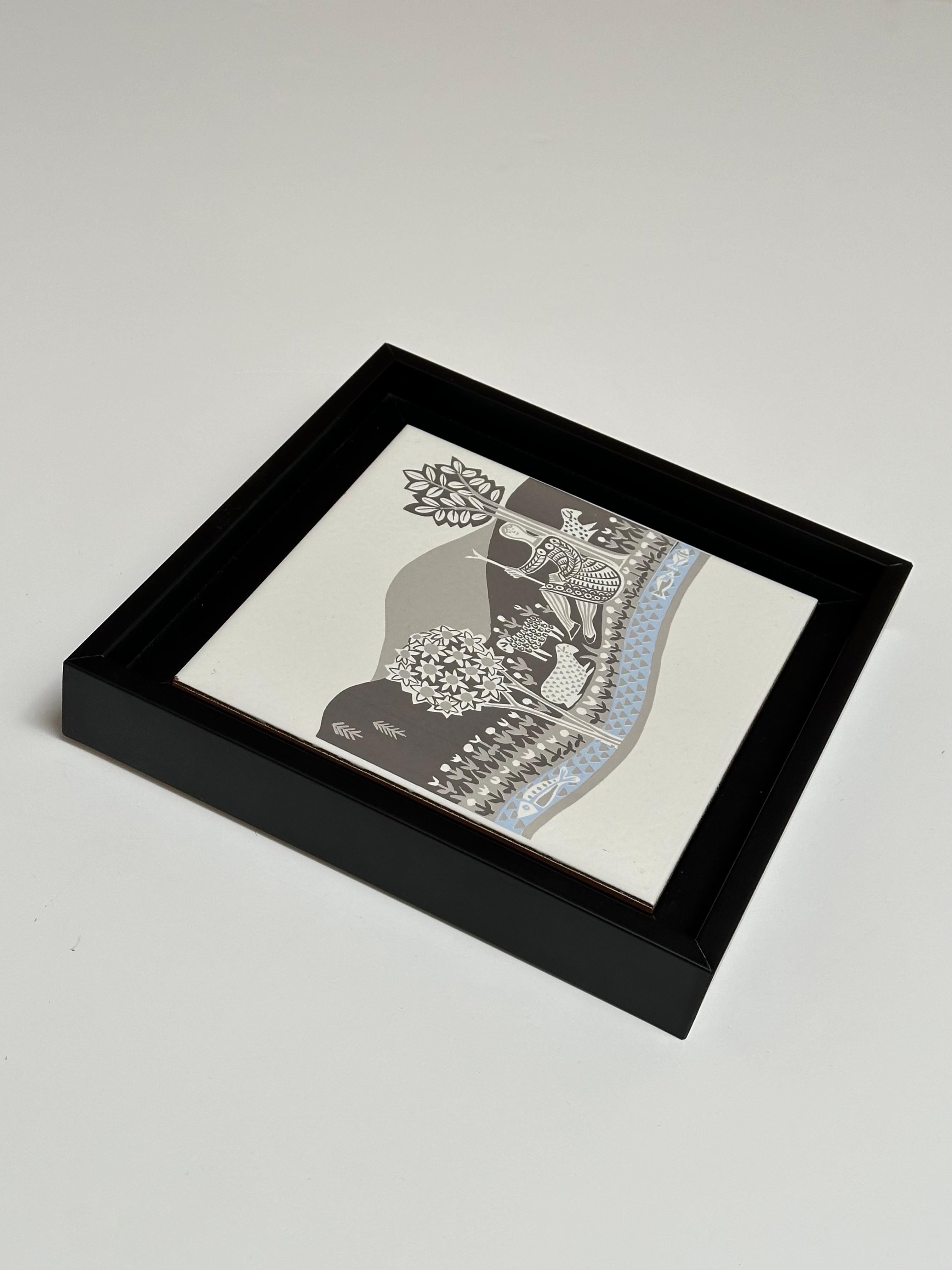 Fine XX secolo Piastrella Art Decor, Roger Capron per Marazzi, Italia, C.C. 1980 in vendita