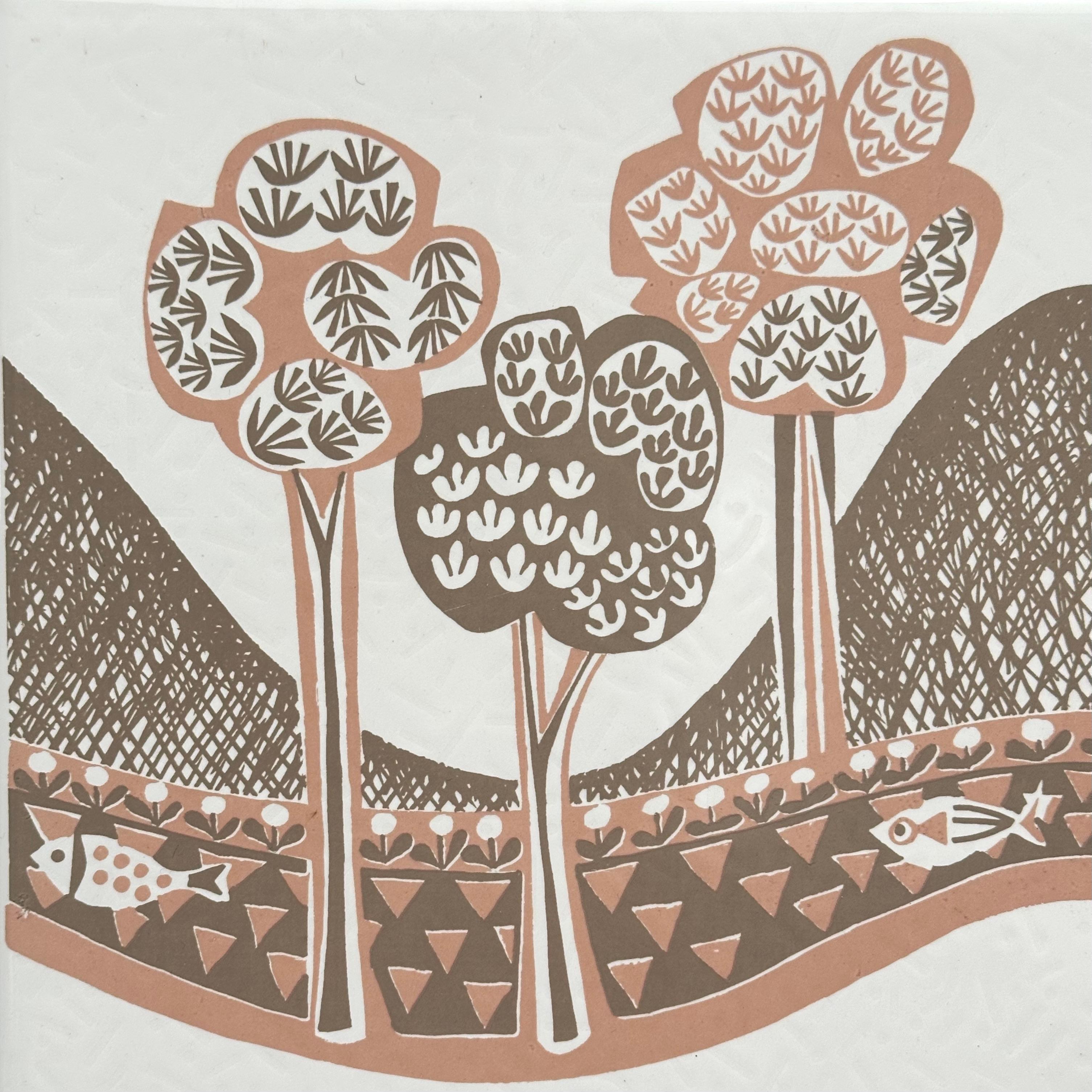 Late 20th Century Decorative Art Tile, Roger Capron for Marazzi, Italy c. 1980 For Sale
