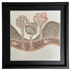 Decorative Art Tile, Roger Capron for Marazzi, Italy c. 1980