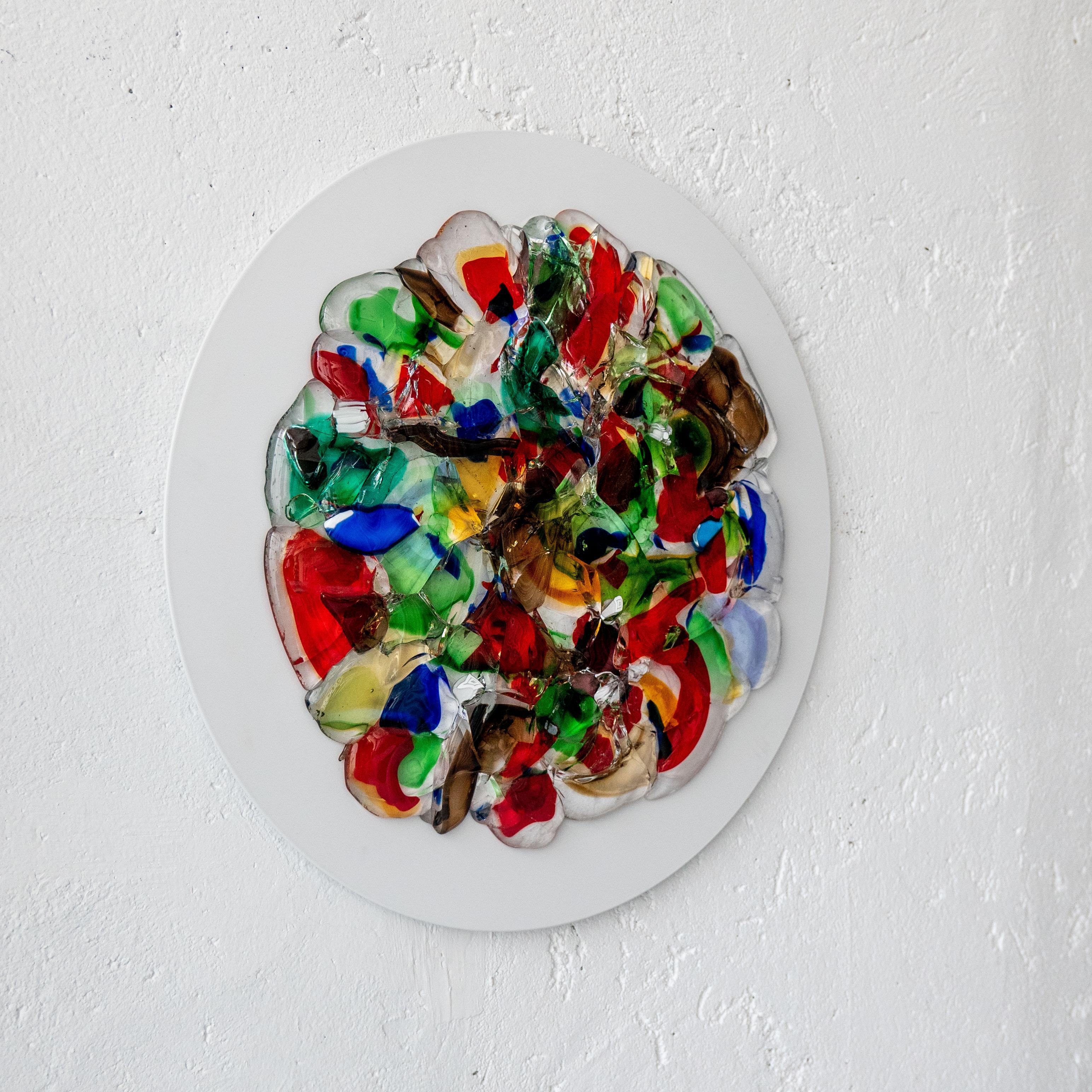 Glass Sculpture in Murano Glass - Wall Decoration 

