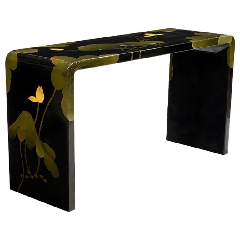 Console Lacquer Decorative Asian Modern Lacquered Console For Sale at 1stDibs
