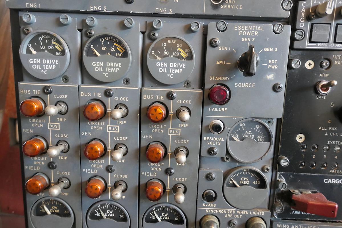 Bakelite Decorative Aviation B727 Flight Engineer Cockpit Panel For Sale