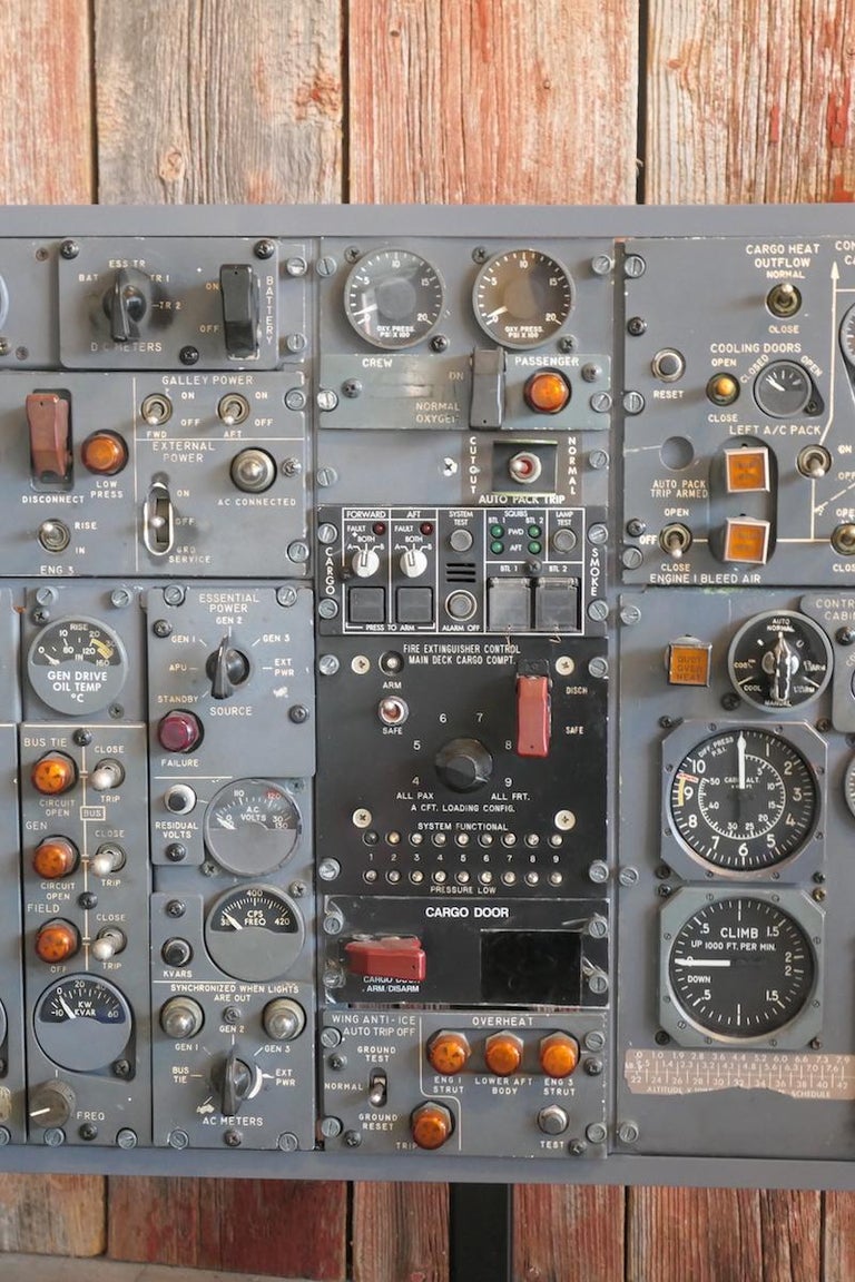 Flight Engineer Panel Decorative Aviation B727 Flight Engineer Cockpit Panel For Sale at ...