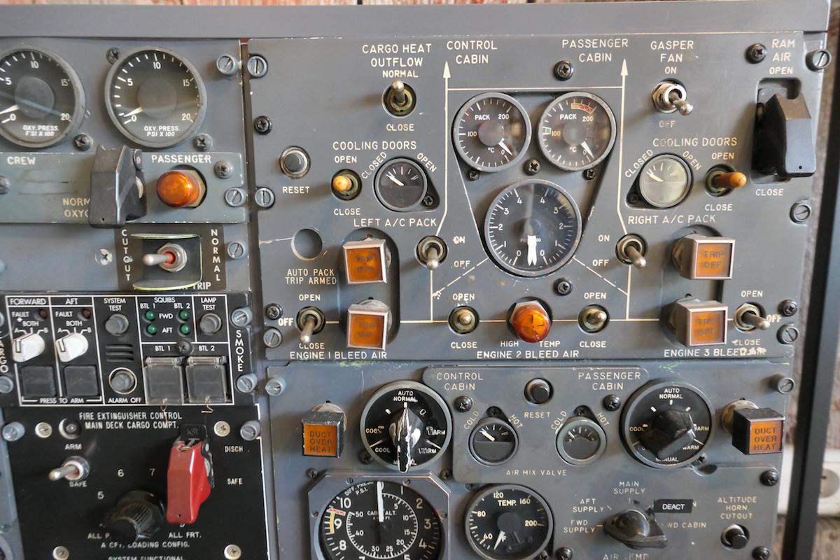 American Decorative Aviation B727 Flight Engineer Cockpit Panel For Sale