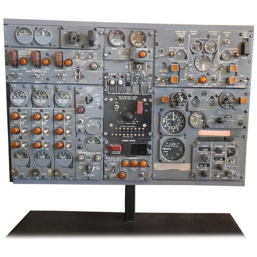 Decorative Aviation B727 Flight Engineer Cockpit Panel For Sale