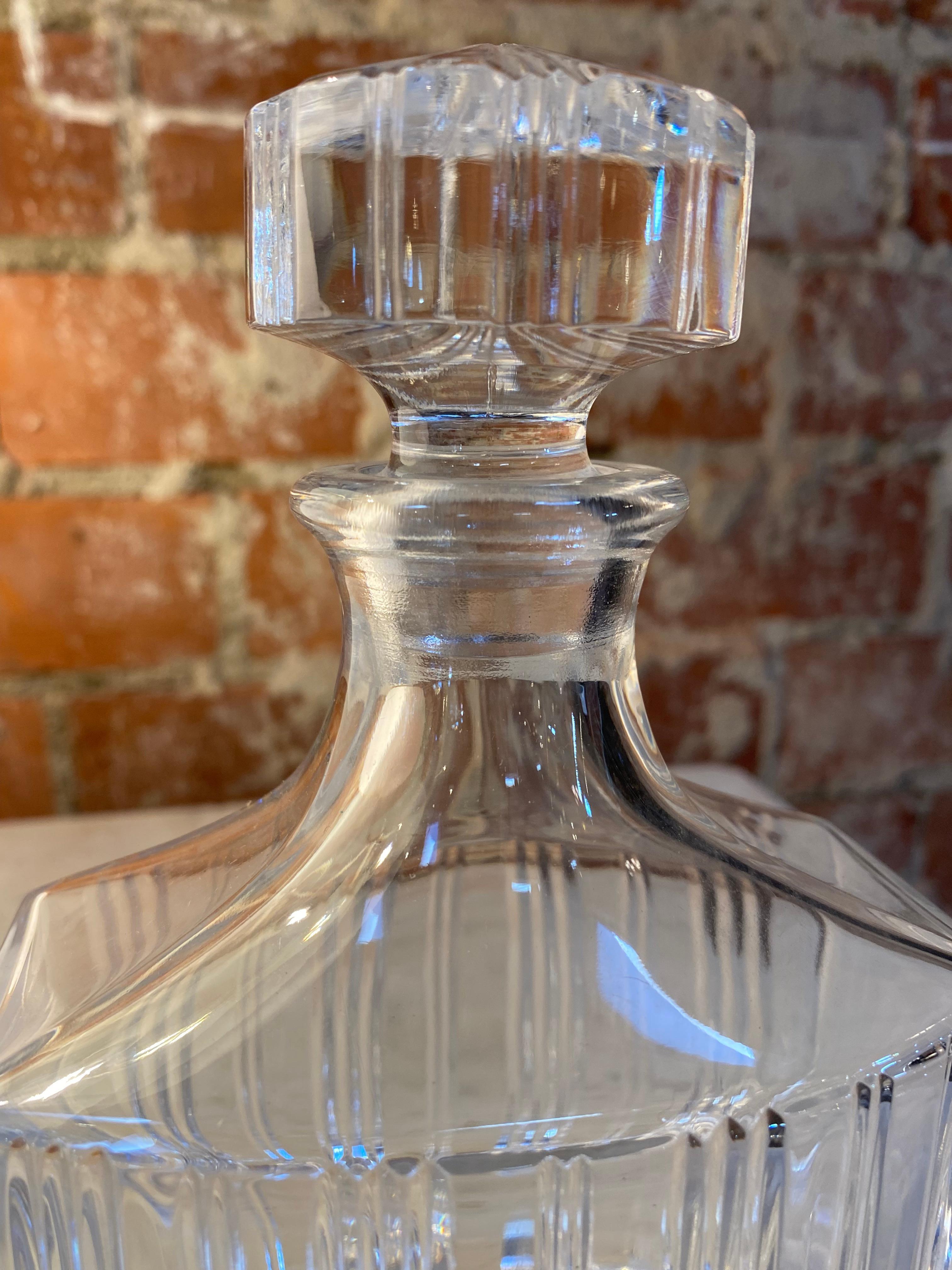 Mid-Century Modern Decorative Baccarat Bottle Made in France, 1940