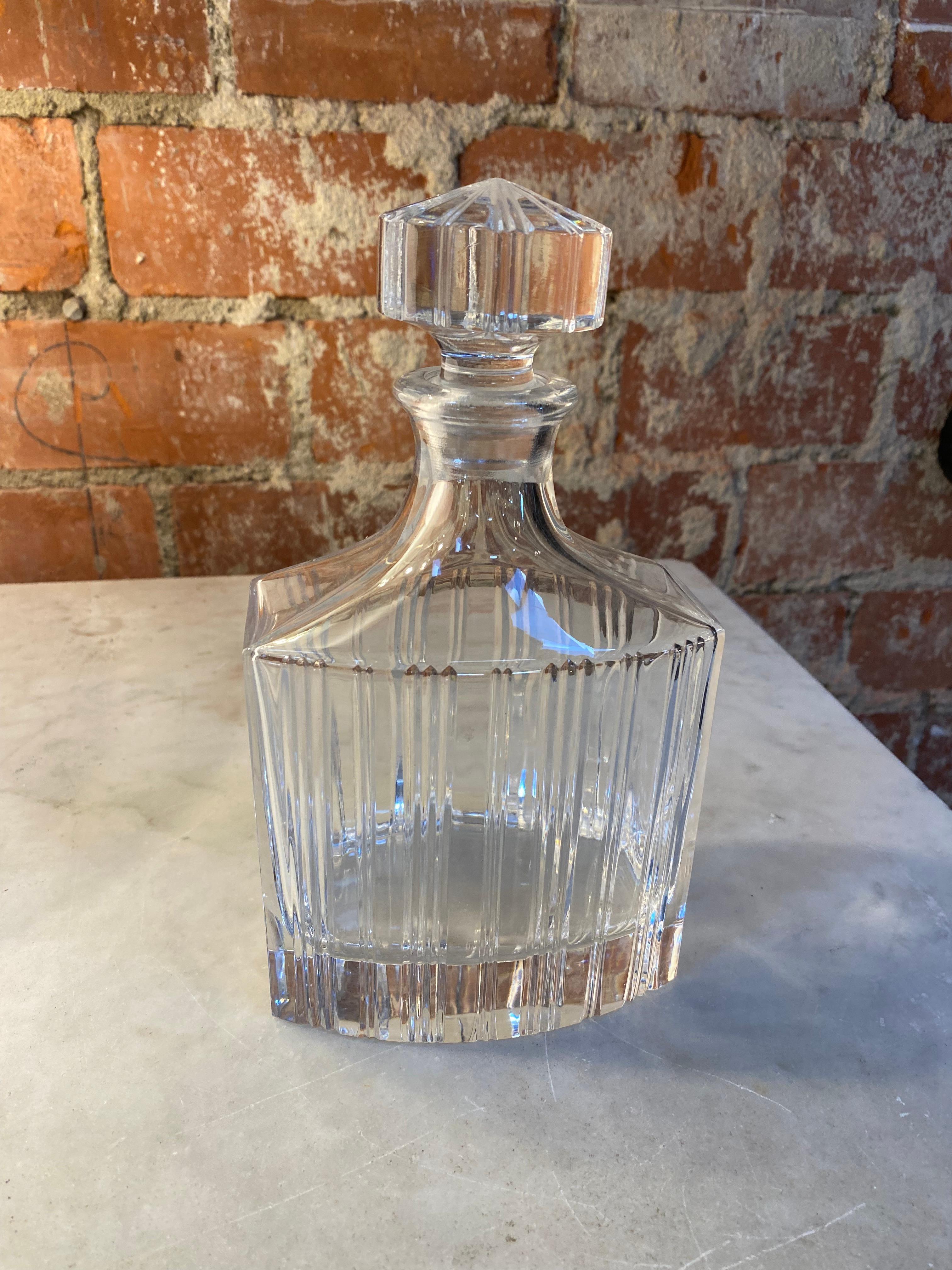 Italian Decorative Baccarat Bottle Made in France, 1940 For Sale