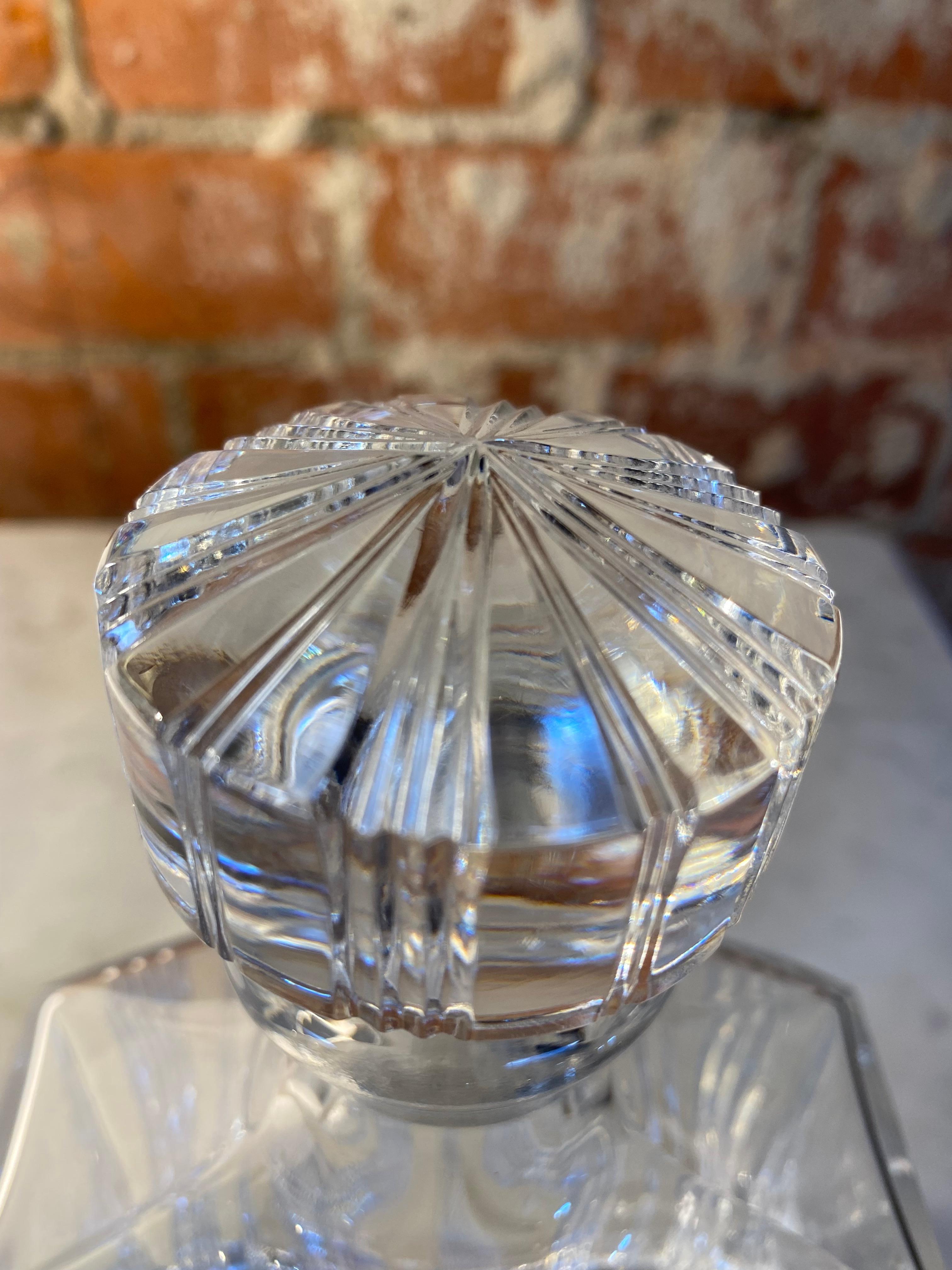 Decorative Baccarat Bottle Made in France, 1940 In Good Condition For Sale In Los Angeles, CA