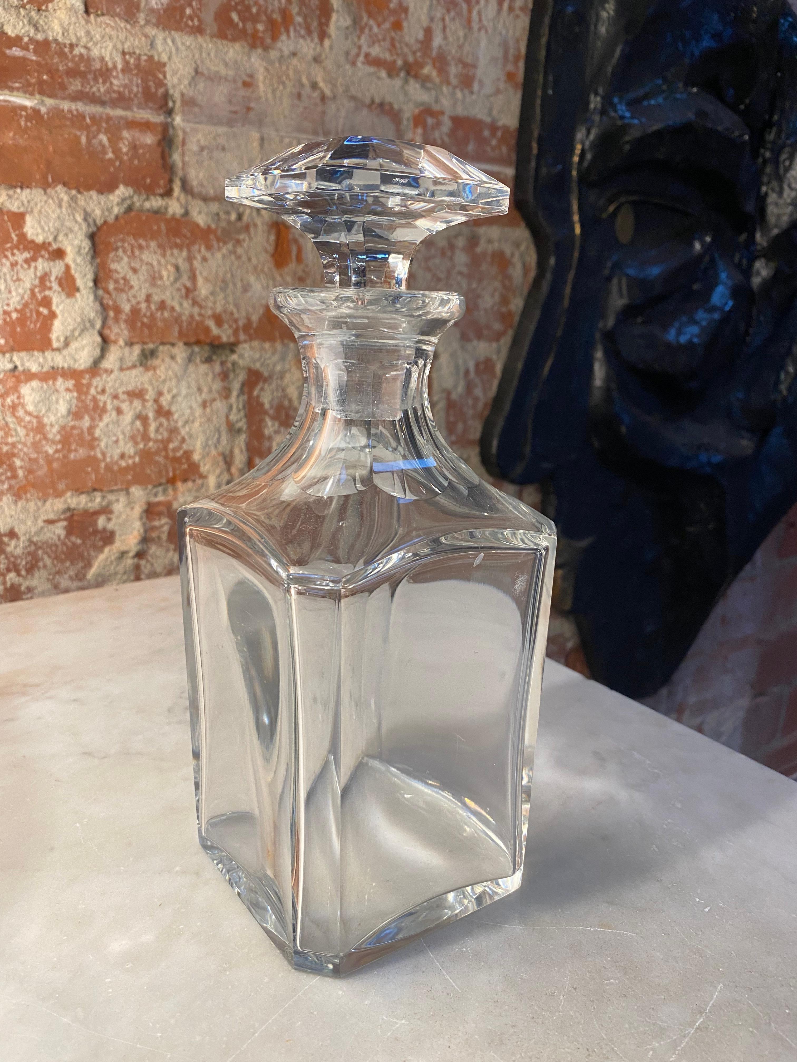 Vintage crystal Italian bottle made in Italy 1950s.