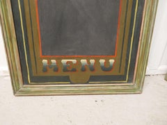 Decorative Bacchanalian Wine Bar Menu, Black Board