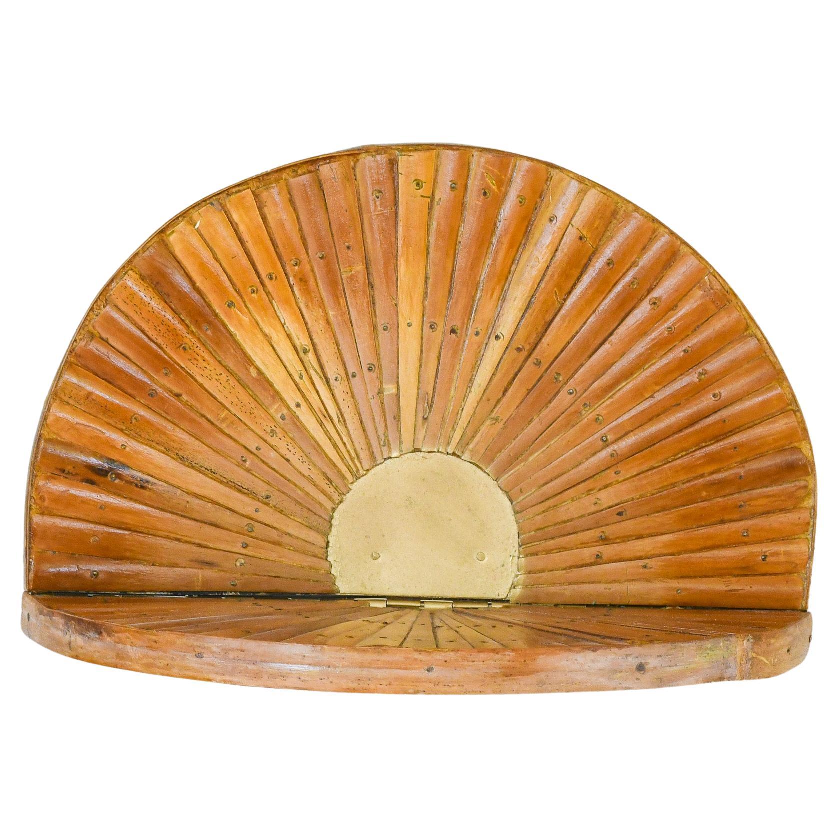 Decorative Bamboo Sunbursts Shelves For Sale