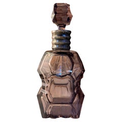 Decorative Big Crystal Italian Decanter / Bottle, 1960s