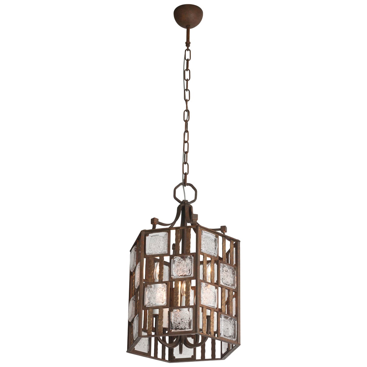 Lampe à suspension décorative en forme de cage à oiseaux en vente