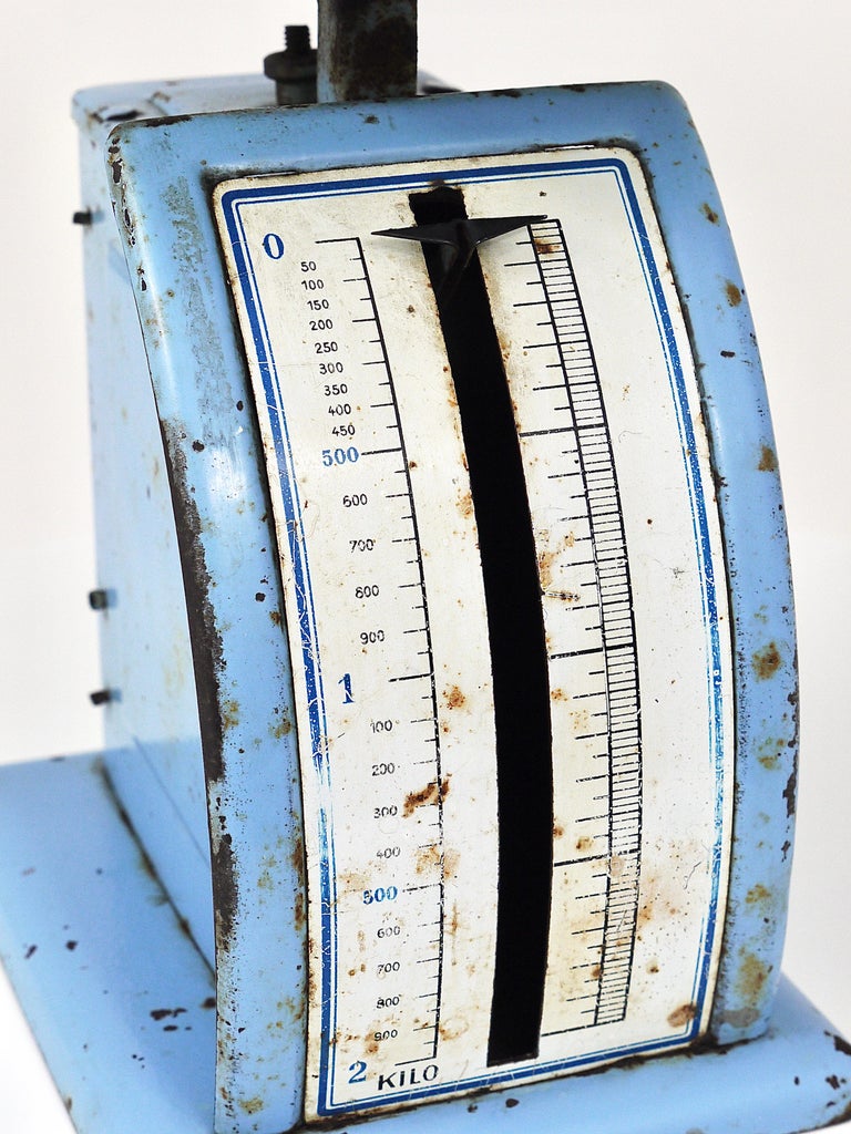 Decorative Blue Marianne Brandt Avantgarde Bauhaus Letter Scale