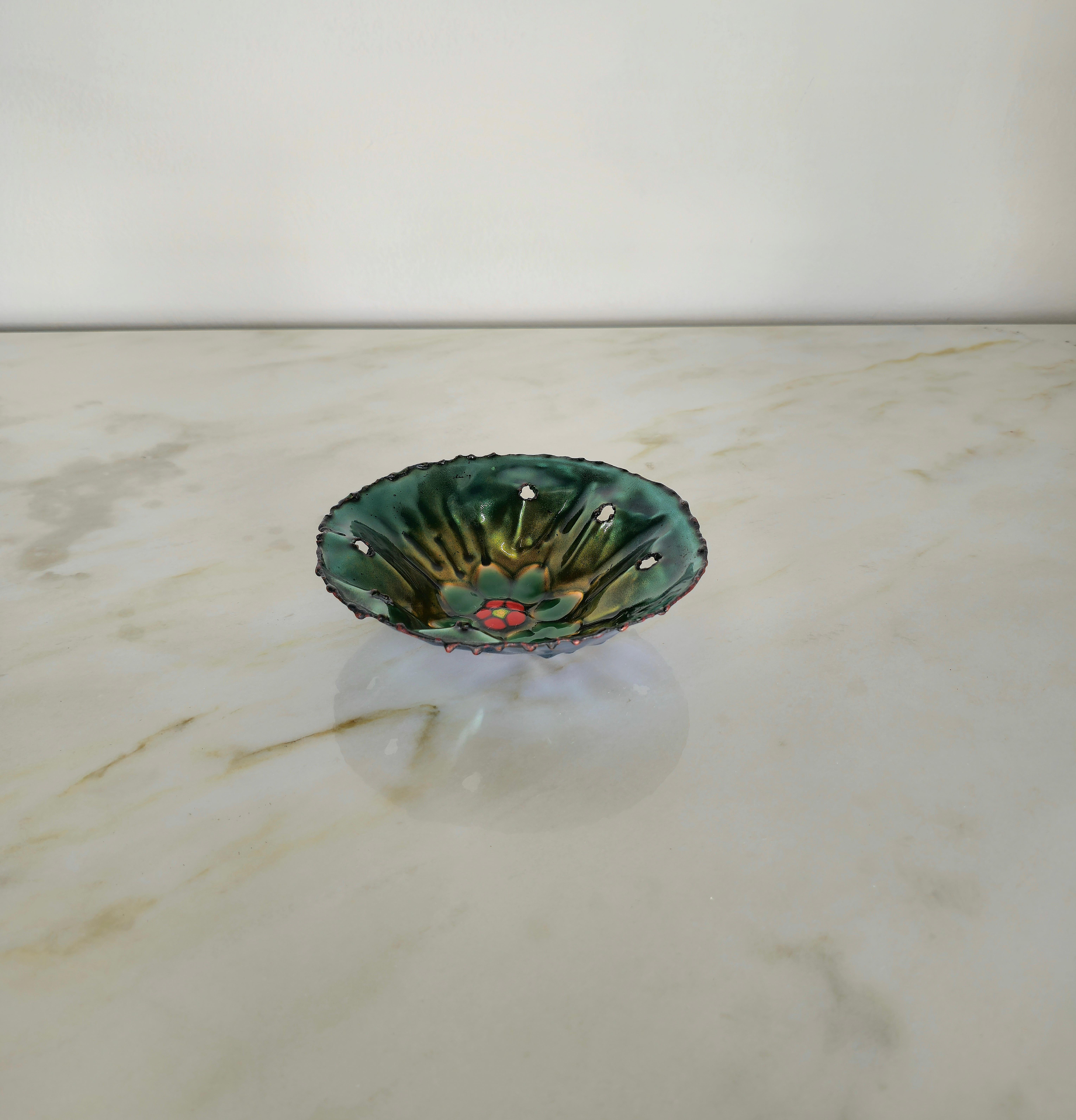 20th Century Decorative Bowl Copper Franco Bastianelli for Laurana Midcentury Italy 1960s For Sale