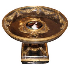 Decorative bowl, enamel by Le Brun, 19th century