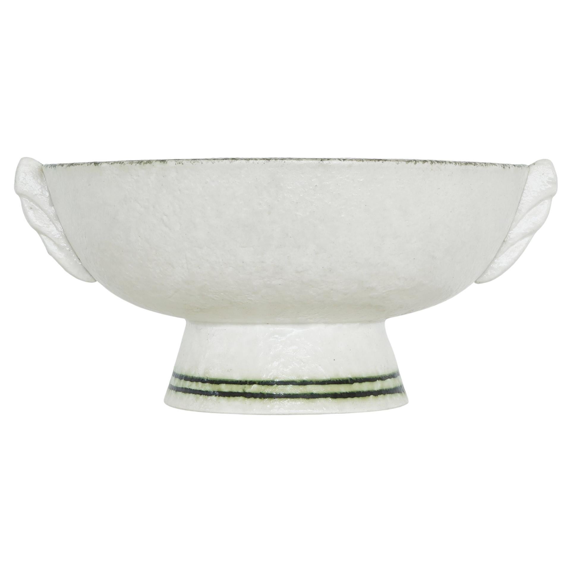 Small Orange and Green Round Tribal Decorative Basket or Bowl at 1stDibs