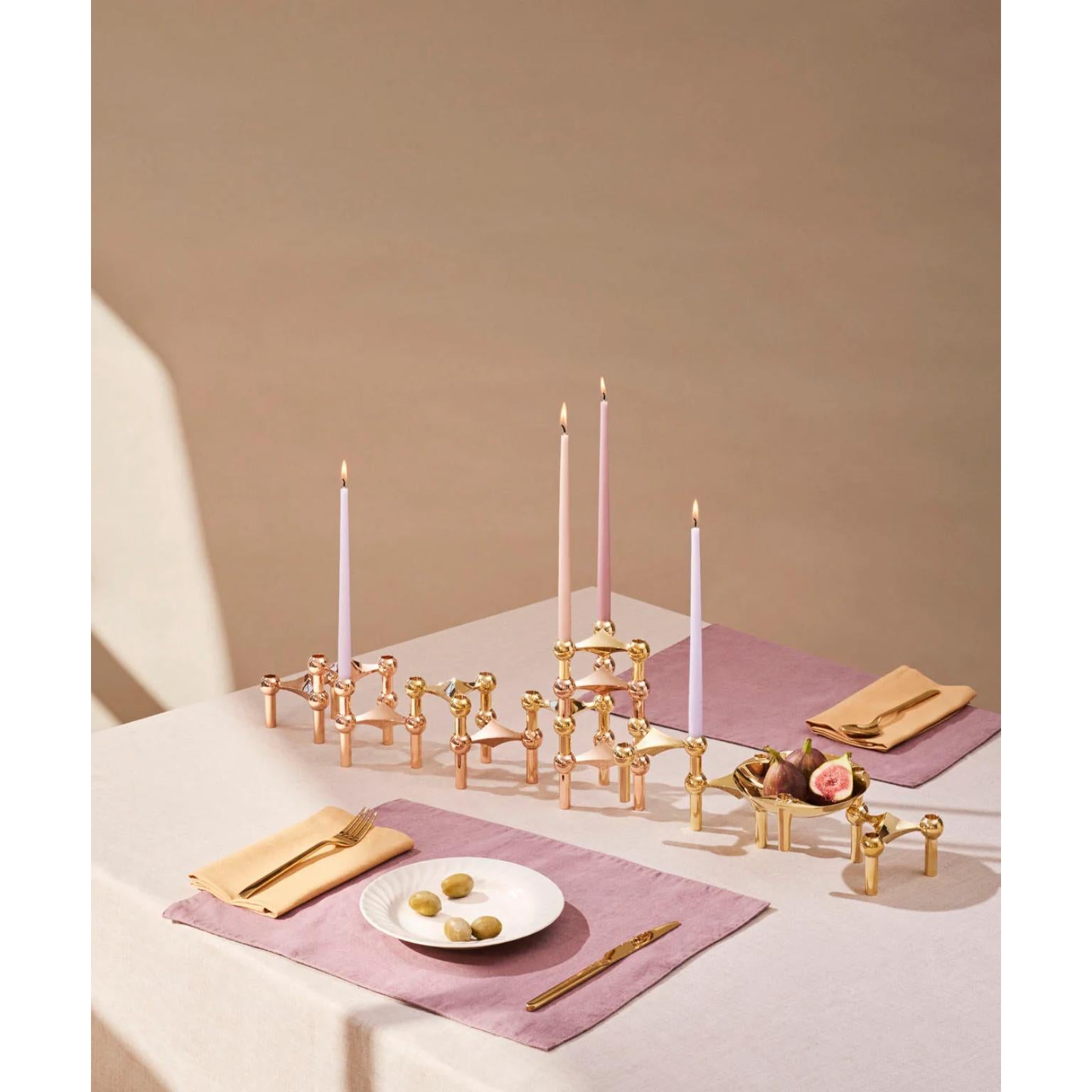 Cuenco decorativo de latón macizo de STOFF Nagel Posmoderno en venta