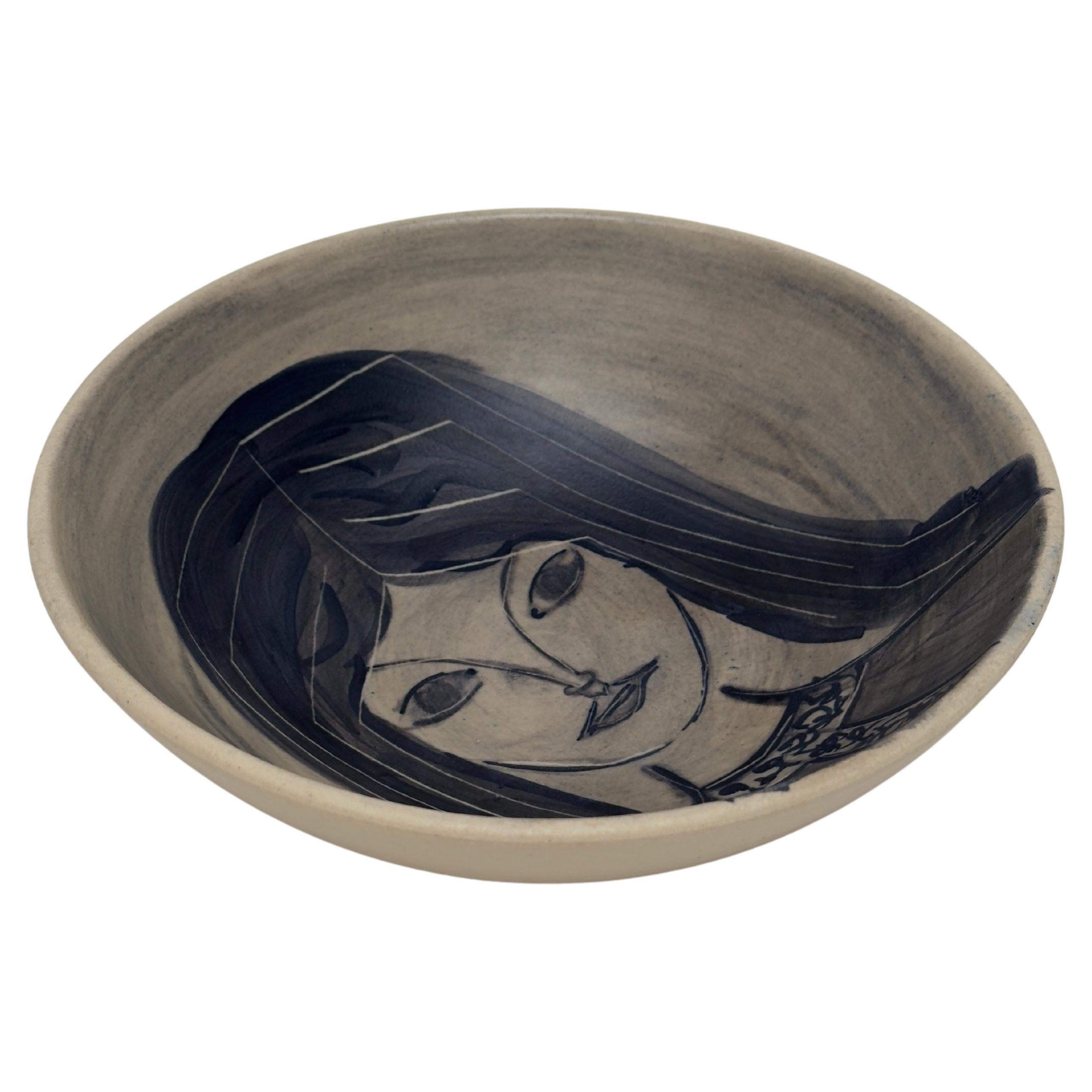 Decorative Bowl, Pyot Thiry, Vallauris c. 1960 For Sale