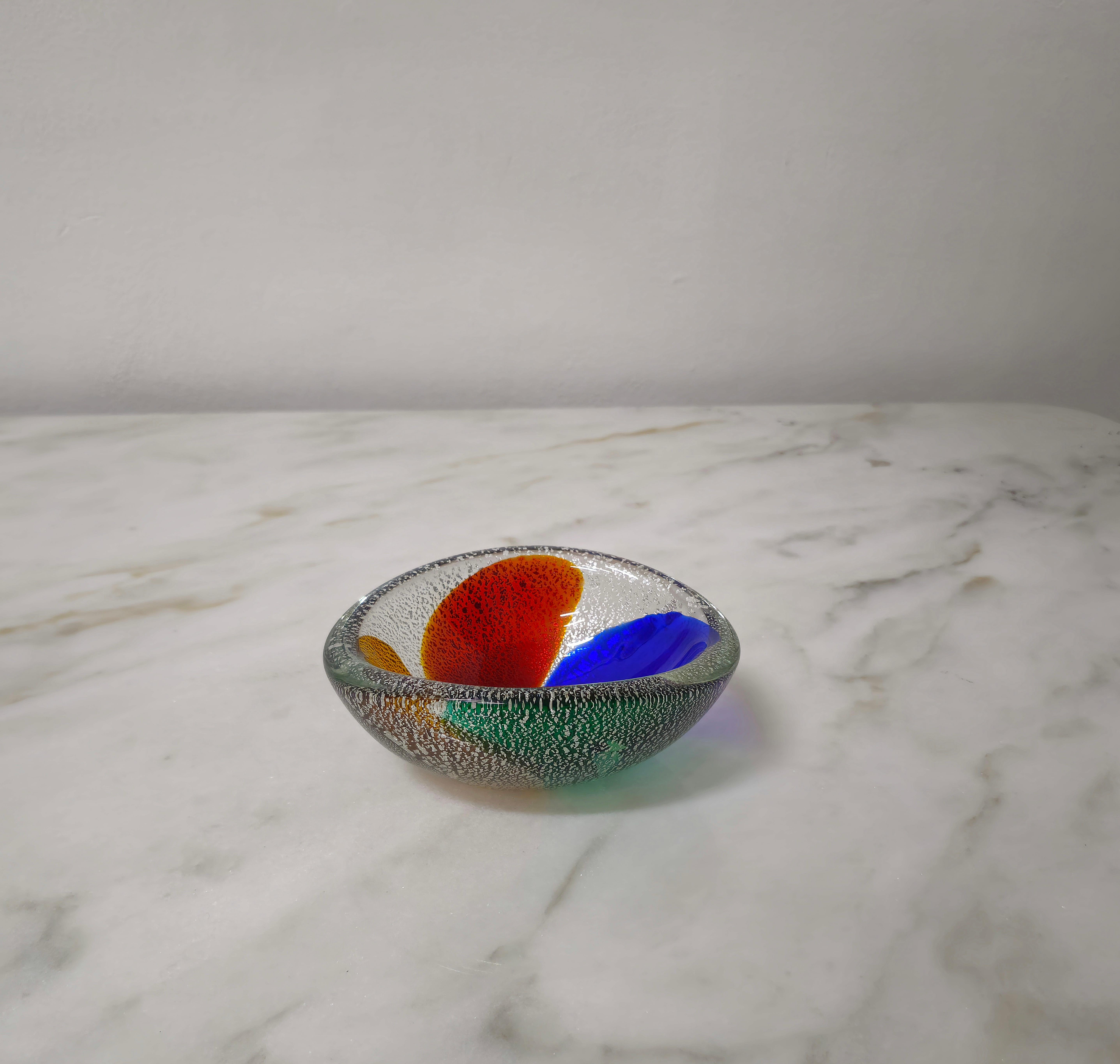 Decorative Bowl Vide-Poche Murano Glass Dino Martens Midcentury Italy 1970s In Good Condition For Sale In Palermo, IT