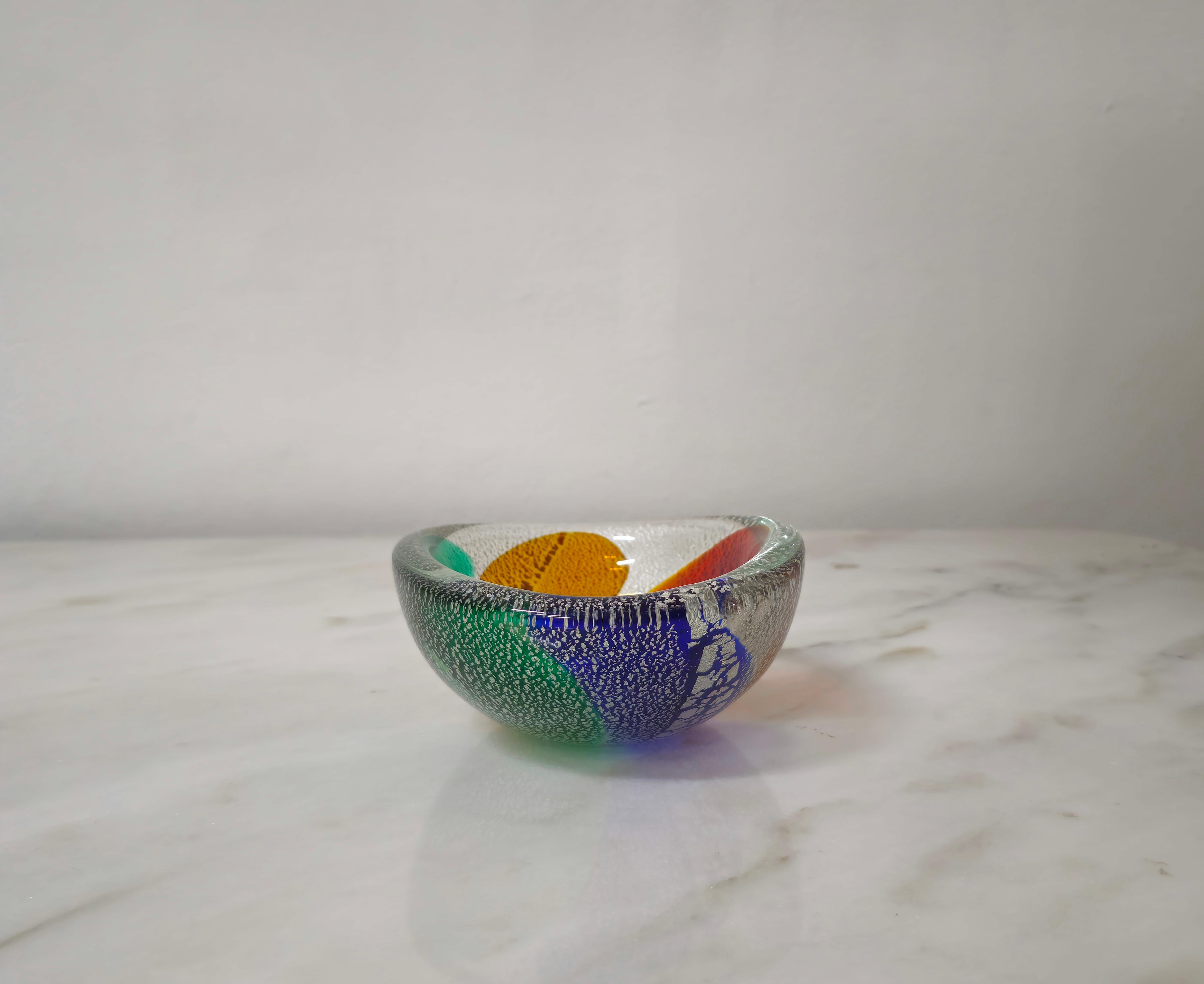 20th Century Decorative Bowl Vide-Poche Murano Glass Dino Martens Midcentury Italy 1970s For Sale