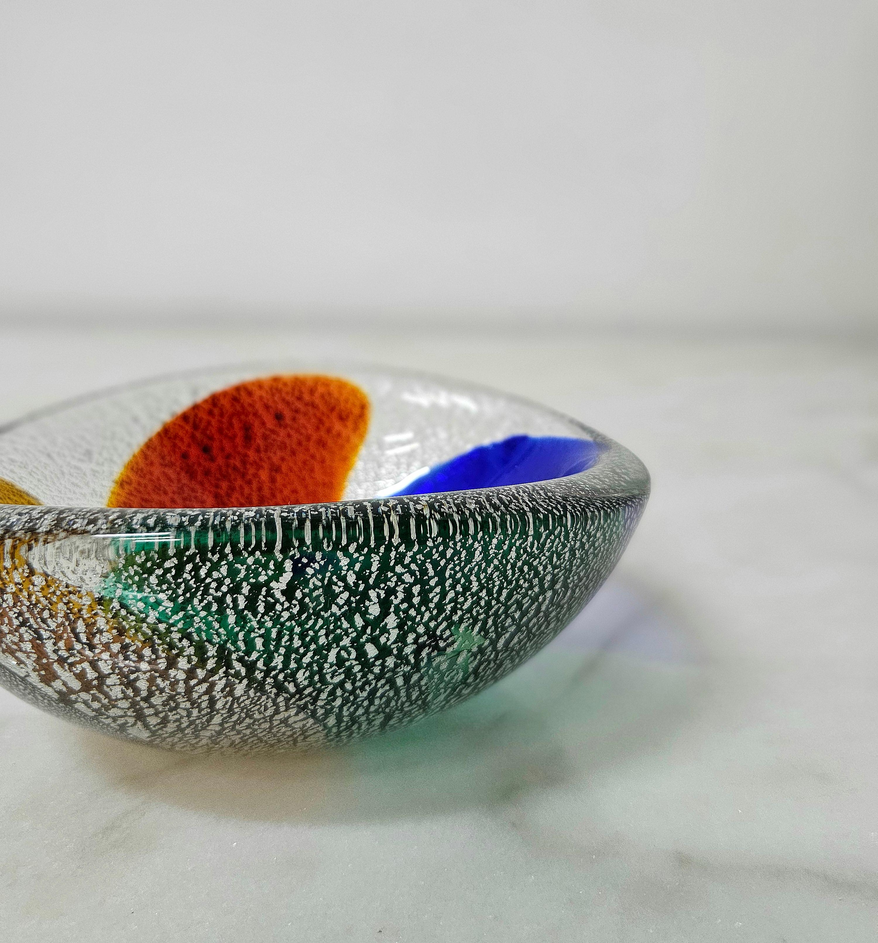 Decorative Bowl Vide-Poche Murano Glass Dino Martens Midcentury Italy 1970s For Sale 2