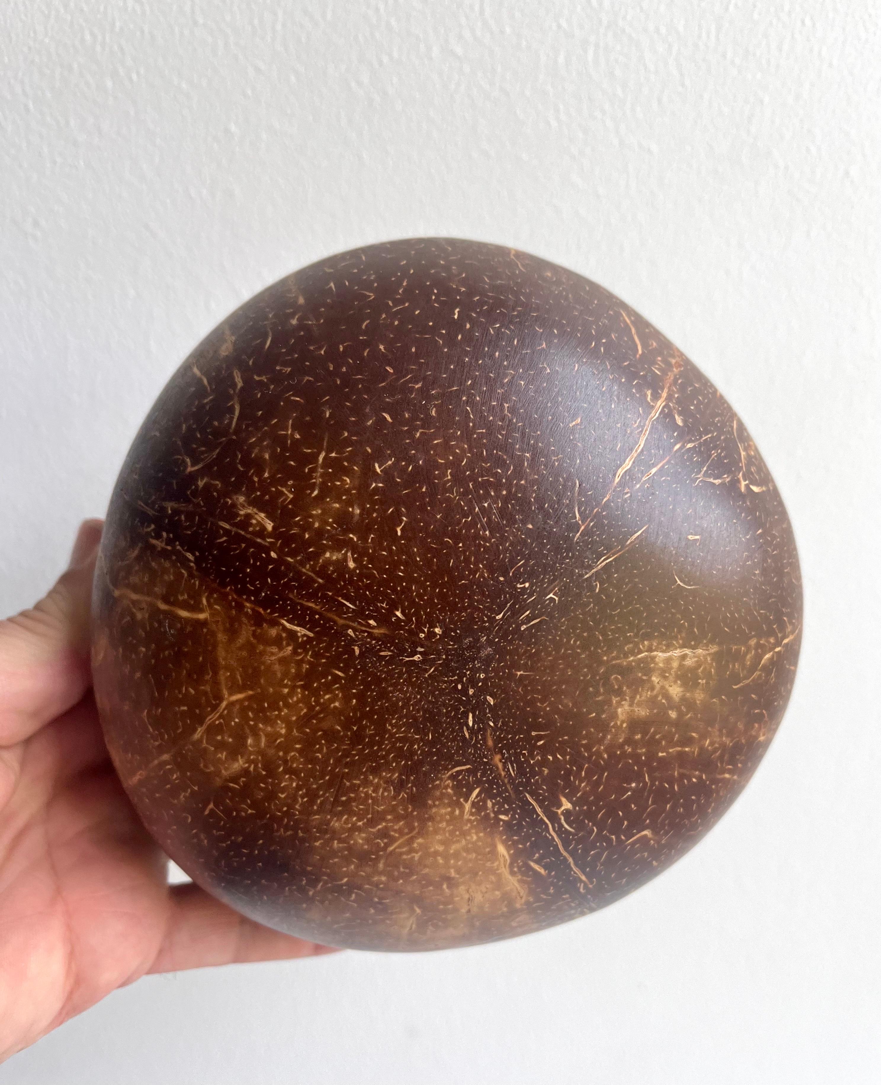 Ciotola decorativa con interessante decorazione ricavata da una noce di cocco in vendita 2