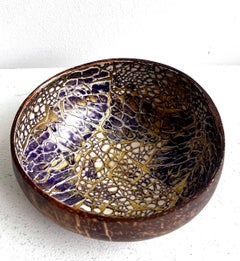 Decorative Bowl with Interesting Decoration made from a Coconut