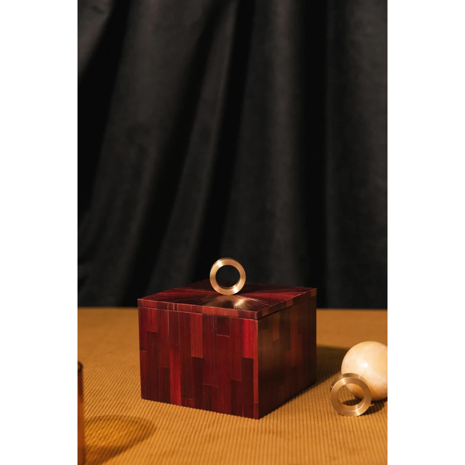 Decorative Box 02 by Ruda Studio
Dimensions: D 12 x W 12 x H 9,5 cm.
Materials: MDF, painted rye straw and brass.
Weight: 2 kg.

Available in individuals colors. Please contact us. 

Design brand RUDA Studio was founded in 2017 by Oleksandra Rudenko