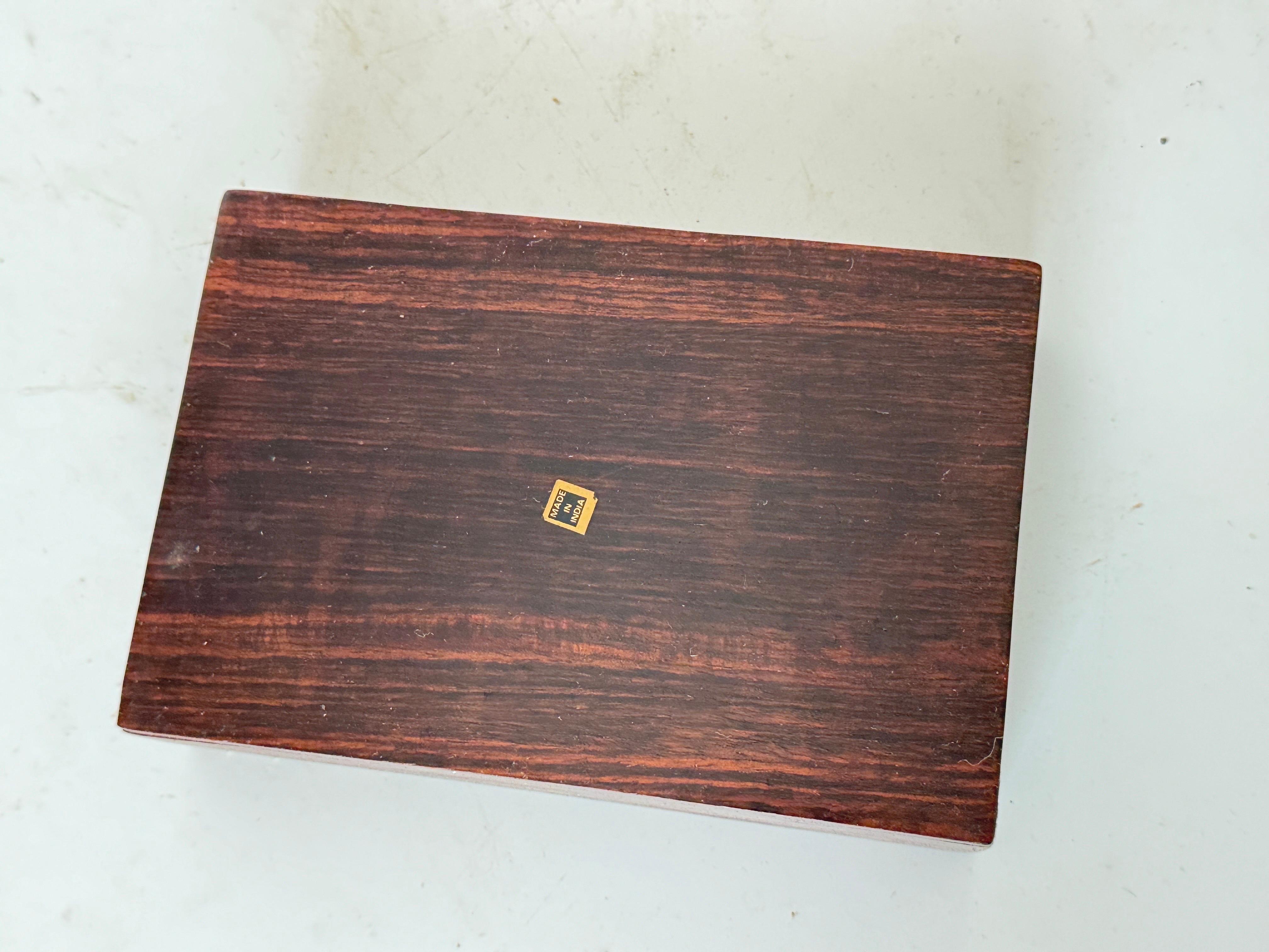 Wood Decorative Box for Cigarettes in  wood brown color India For Sale