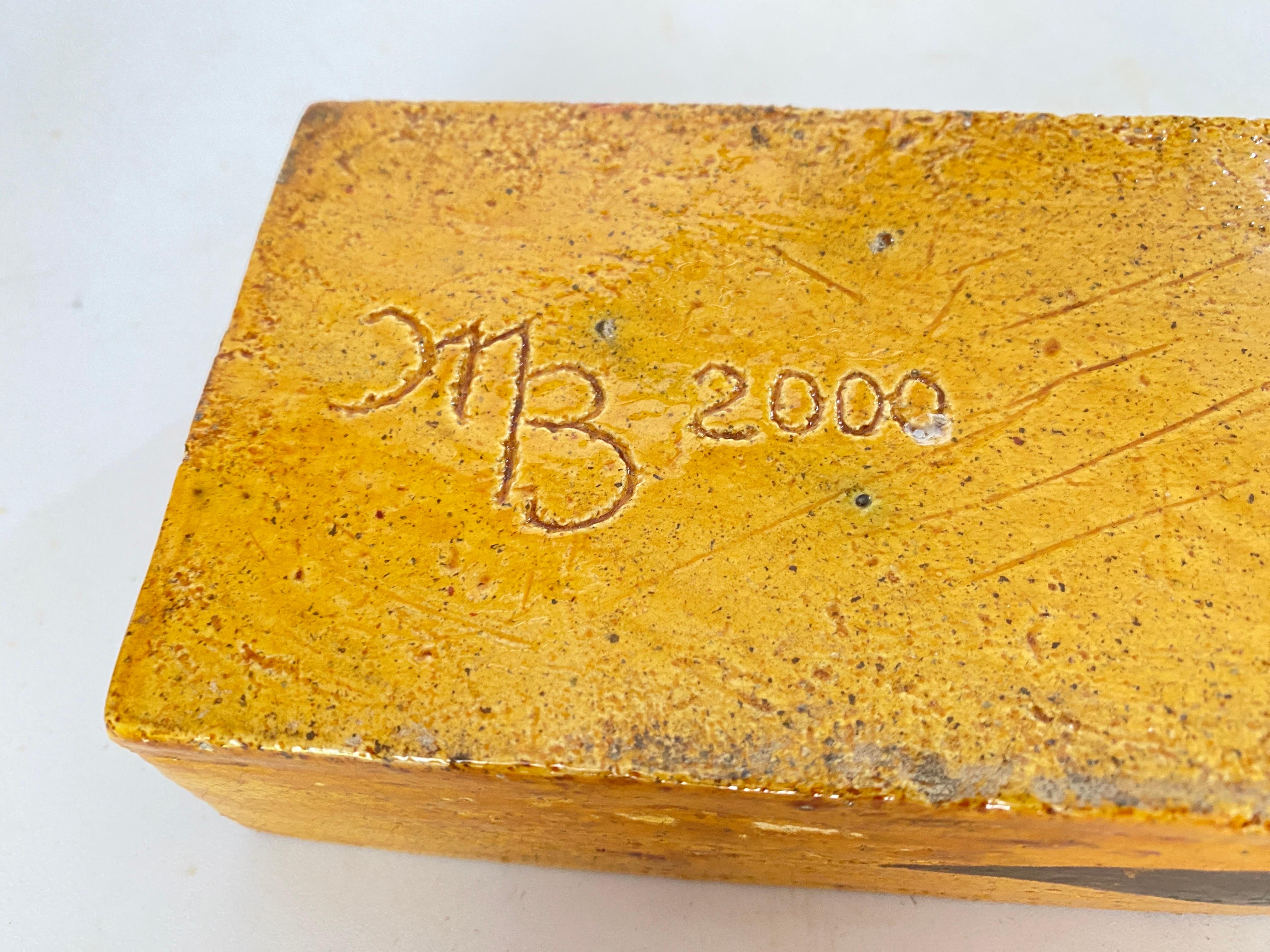 Dekorative Box in Keramik Reprensenting eine Ente Brown Farbe Frankreich XX Jahrhundert (Französisch) im Angebot